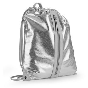 Silver Drawstring Bag